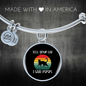 Tell Your Cat Bracelet Stainless Steel or 18k Gold Circle Bangle-Express Your Love Gifts