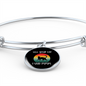 Tell Your Cat Bracelet Stainless Steel or 18k Gold Circle Bangle-Express Your Love Gifts