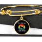 Tell Your Cat Bracelet Stainless Steel or 18k Gold Circle Bangle-Express Your Love Gifts