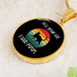 Tell Your Cat Circle Necklace Stainless Steel or 18k Gold 18-22"-Express Your Love Gifts