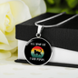 Tell Your Cat Circle Necklace Stainless Steel or 18k Gold 18-22"-Express Your Love Gifts