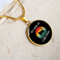 Tell Your Cat Circle Necklace Stainless Steel or 18k Gold 18-22"-Express Your Love Gifts