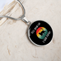 Tell Your Cat Circle Necklace Stainless Steel or 18k Gold 18-22"-Express Your Love Gifts