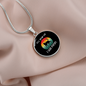 Tell Your Cat Circle Necklace Stainless Steel or 18k Gold 18-22"-Express Your Love Gifts