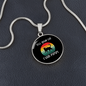 Tell Your Cat Circle Necklace Stainless Steel or 18k Gold 18-22"-Express Your Love Gifts