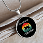 Tell Your Cat Circle Necklace Stainless Steel or 18k Gold 18-22"-Express Your Love Gifts