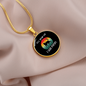 Tell Your Cat Circle Necklace Stainless Steel or 18k Gold 18-22"-Express Your Love Gifts