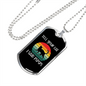 Tell Your Cat Necklace Stainless Steel or 18k Gold Dog Tag 24" Chain-Express Your Love Gifts