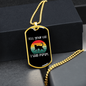 Tell Your Cat Necklace Stainless Steel or 18k Gold Dog Tag 24" Chain-Express Your Love Gifts