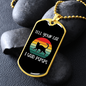 Tell Your Cat Necklace Stainless Steel or 18k Gold Dog Tag 24" Chain-Express Your Love Gifts