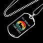 Tell Your Cat Necklace Stainless Steel or 18k Gold Dog Tag 24" Chain-Express Your Love Gifts