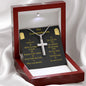 Ten Commandments Cross Card Necklace w Stainless Steel Pendant-Express Your Love Gifts