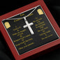 Ten Commandments Cross Card Necklace w Stainless Steel Pendant-Express Your Love Gifts