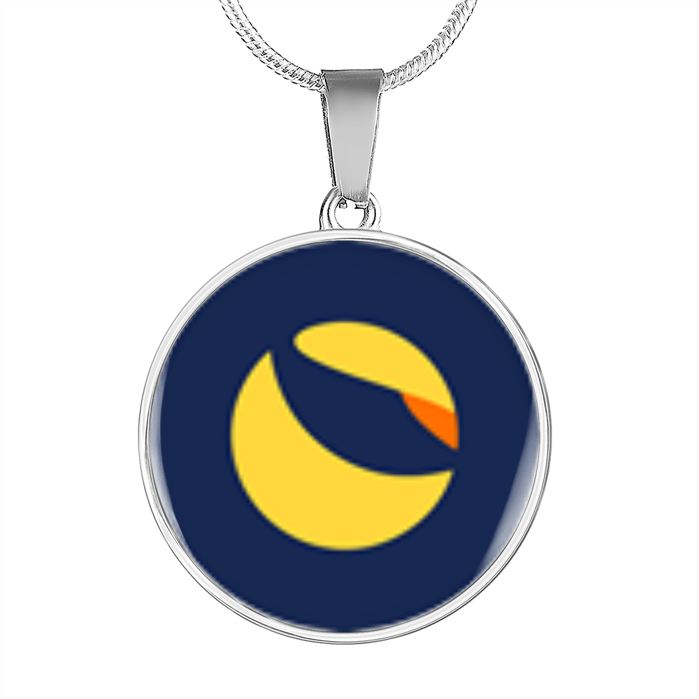 Terra (LUNA) Circle Necklace Stainless Steel or 18k Gold 18-22"-Express Your Love Gifts