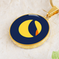 Terra (LUNA) Circle Necklace Stainless Steel or 18k Gold 18-22"-Express Your Love Gifts