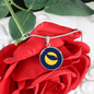 Terra (LUNA) Circle Necklace Stainless Steel or 18k Gold 18-22"-Express Your Love Gifts
