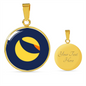 Terra (LUNA) Circle Necklace Stainless Steel or 18k Gold 18-22"-Express Your Love Gifts