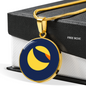 Terra (LUNA) Circle Necklace Stainless Steel or 18k Gold 18-22"-Express Your Love Gifts