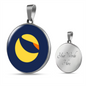 Terra (LUNA) Circle Necklace Stainless Steel or 18k Gold 18-22"-Express Your Love Gifts
