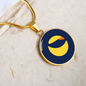 Terra (LUNA) Circle Necklace Stainless Steel or 18k Gold 18-22"-Express Your Love Gifts
