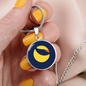 Terra (LUNA) Circle Necklace Stainless Steel or 18k Gold 18-22"-Express Your Love Gifts