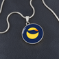 Terra (LUNA) Circle Necklace Stainless Steel or 18k Gold 18-22"-Express Your Love Gifts
