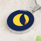 Terra (LUNA) Circle Necklace Stainless Steel or 18k Gold 18-22"-Express Your Love Gifts