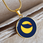 Terra (LUNA) Circle Necklace Stainless Steel or 18k Gold 18-22"-Express Your Love Gifts