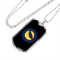 Terra (LUNA) Crypto Necklace Stainless Steel or 18k Gold Dog Tag 24" Chain-Express Your Love Gifts