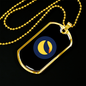 Terra (LUNA) Crypto Necklace Stainless Steel or 18k Gold Dog Tag 24" Chain-Express Your Love Gifts