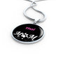 Thai Cat Mom Necklace Circle Pendant Stainless Steel or 18k Gold 18-22"-Express Your Love Gifts