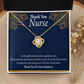 Thank You For Your Kindness Healthcare Medical Worker Nurse Appreciation Gift Infinity Knot Necklace Message Card-Express Your Love Gifts