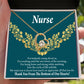 Thank You Medical Hero Healthcare Medical Worker Nurse Appreciation Gift Forever Necklace w Message Card-Express Your Love Gifts