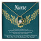 Thank You Medical Hero Healthcare Medical Worker Nurse Appreciation Gift Forever Necklace w Message Card-Express Your Love Gifts