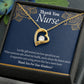 Thank You Nurse Healthcare Medical Worker Nurse Appreciation Gift Forever Necklace w Message Card-Express Your Love Gifts