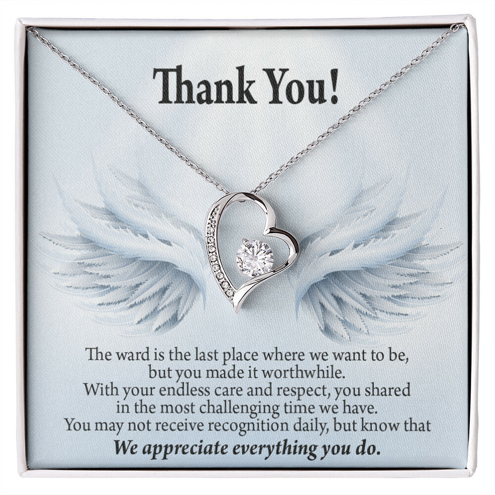 Thank You Present for Healthcare Workers Forever Necklace w Message Card-Express Your Love Gifts