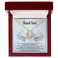 Thank You Present for Healthcare Workers Forever Necklace w Message Card-Express Your Love Gifts
