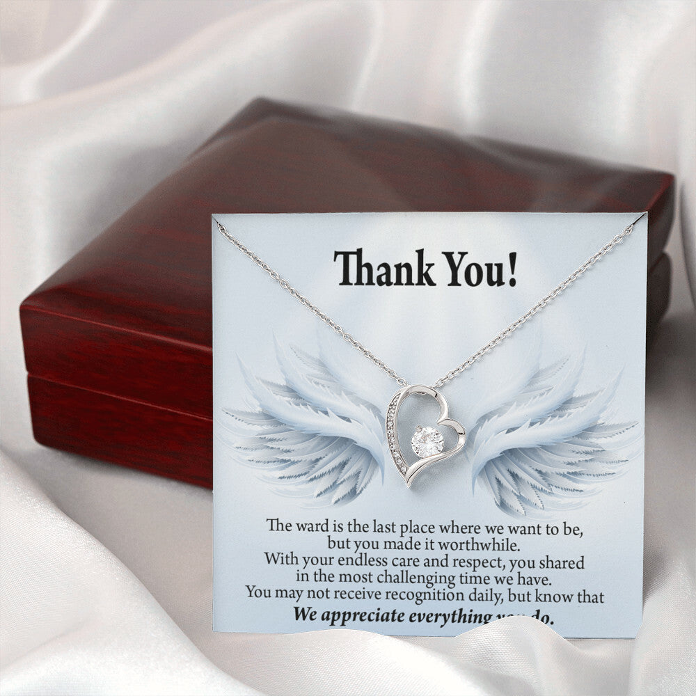 Thank You Present for Healthcare Workers Forever Necklace w Message Card-Express Your Love Gifts