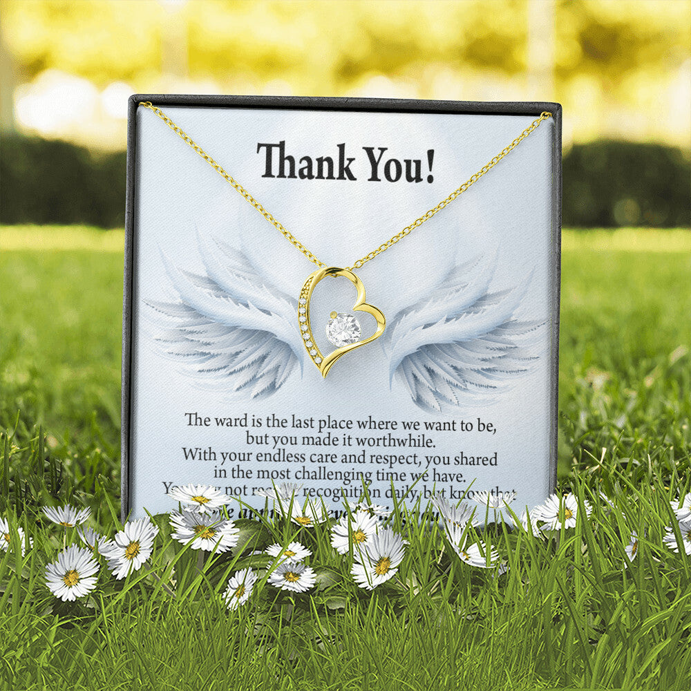 Thank You Present for Healthcare Workers Forever Necklace w Message Card-Express Your Love Gifts