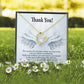 Thank You Present for Healthcare Workers Forever Necklace w Message Card-Express Your Love Gifts