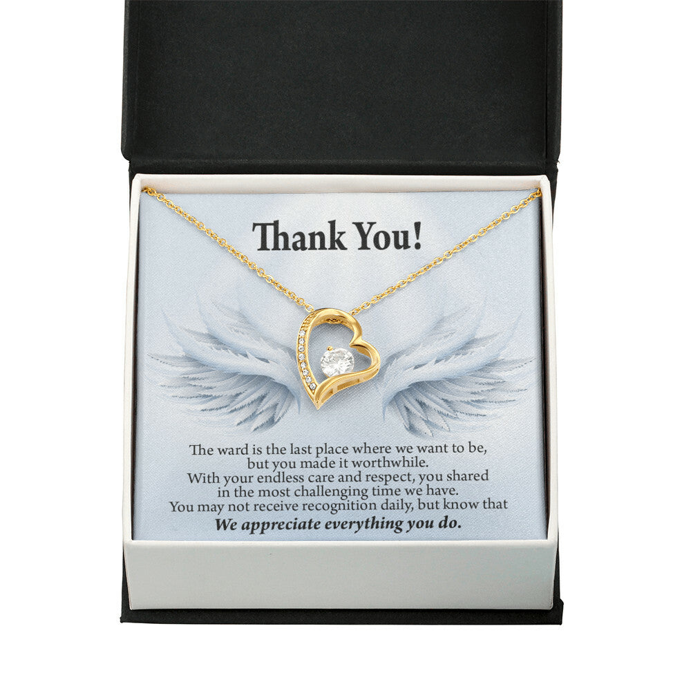 Thank You Present for Healthcare Workers Forever Necklace w Message Card-Express Your Love Gifts