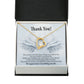 Thank You Present for Healthcare Workers Forever Necklace w Message Card-Express Your Love Gifts