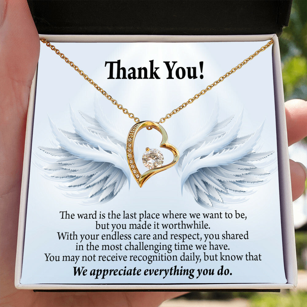 Thank You Present for Healthcare Workers Forever Necklace w Message Card-Express Your Love Gifts