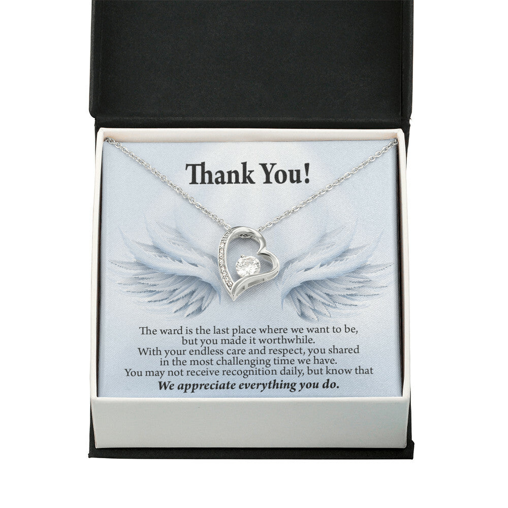 Thank You Present for Healthcare Workers Forever Necklace w Message Card-Express Your Love Gifts