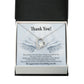 Thank You Present for Healthcare Workers Forever Necklace w Message Card-Express Your Love Gifts