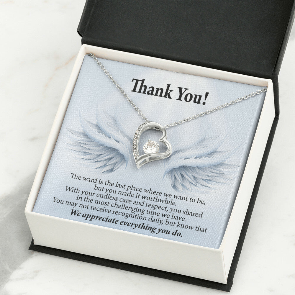 Thank You Present for Healthcare Workers Forever Necklace w Message Card-Express Your Love Gifts