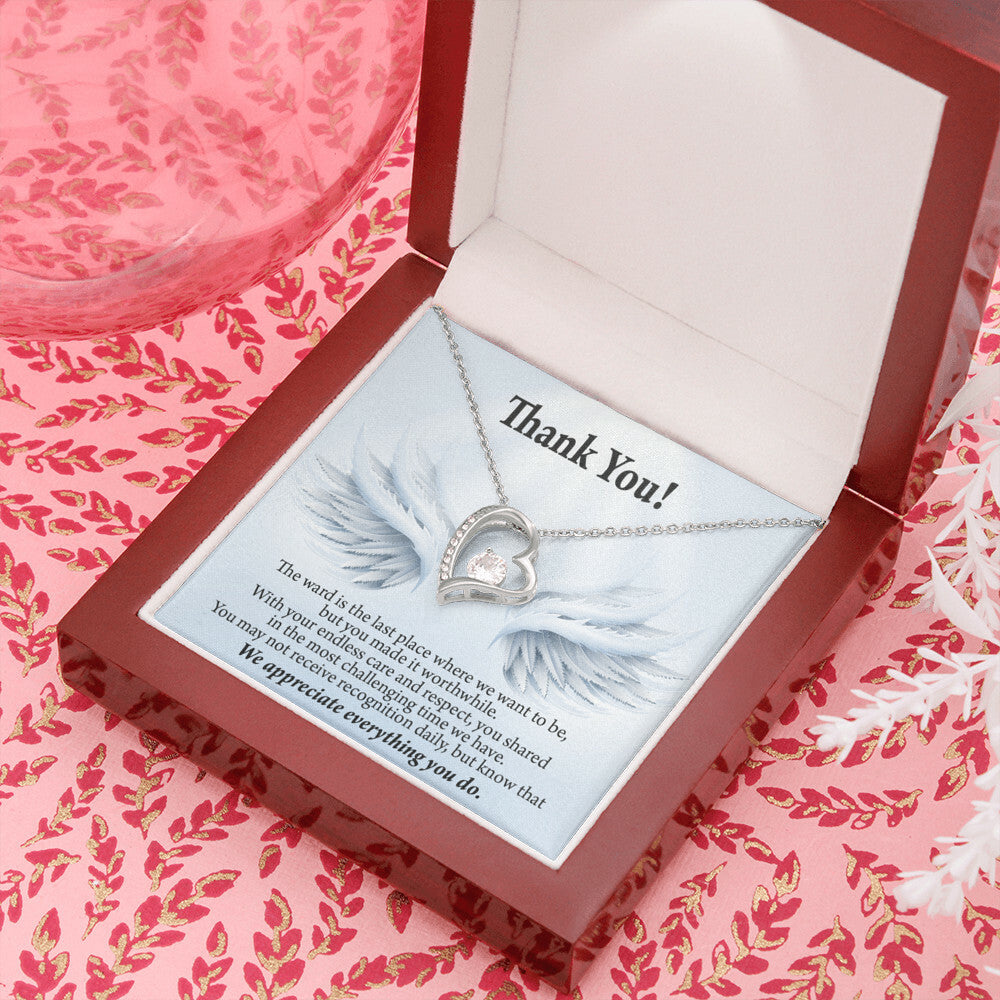 Thank You Present for Healthcare Workers Forever Necklace w Message Card-Express Your Love Gifts