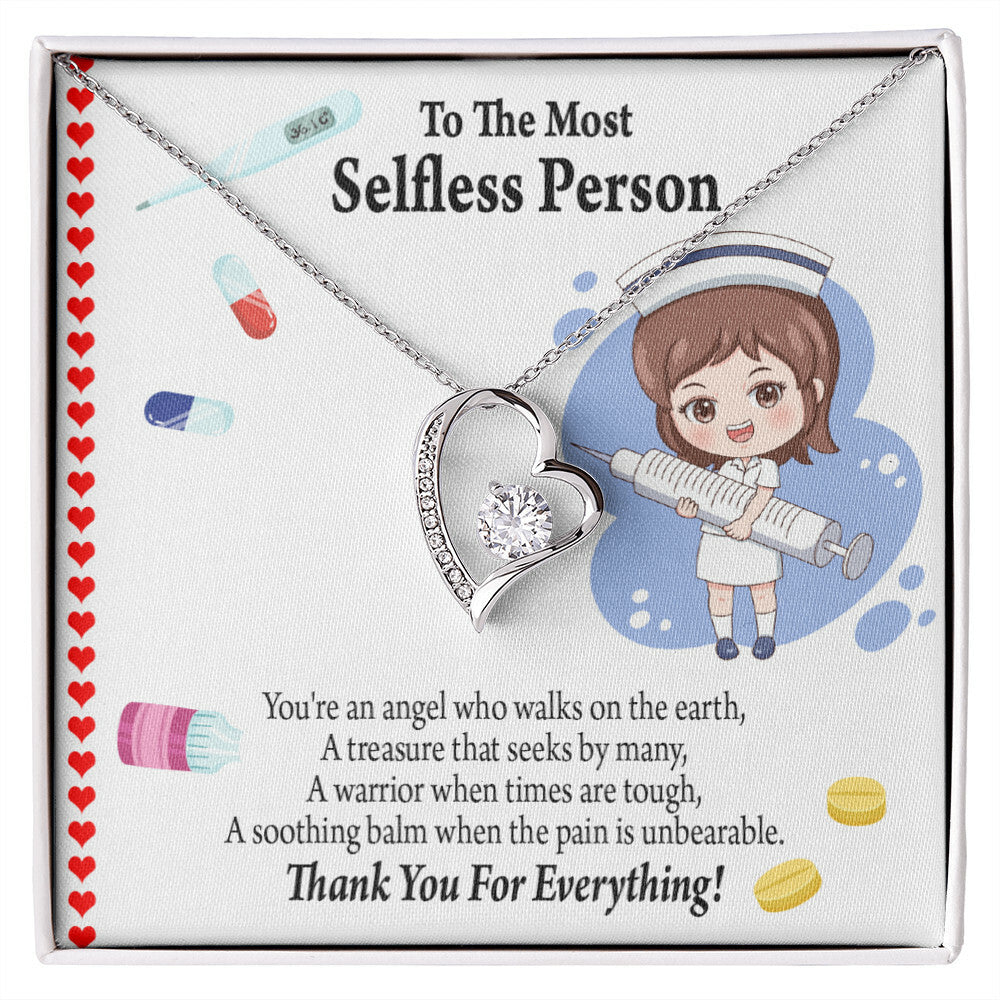 Thanks to Nurse Healthcare Medical Worker Nurse Appreciation Gift Forever Necklace w Message Card-Express Your Love Gifts