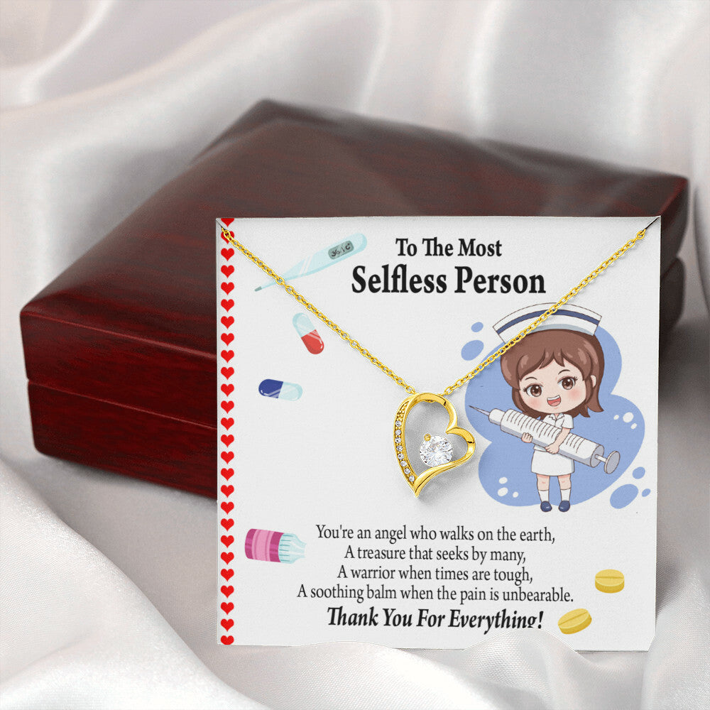 Thanks to Nurse Healthcare Medical Worker Nurse Appreciation Gift Forever Necklace w Message Card-Express Your Love Gifts