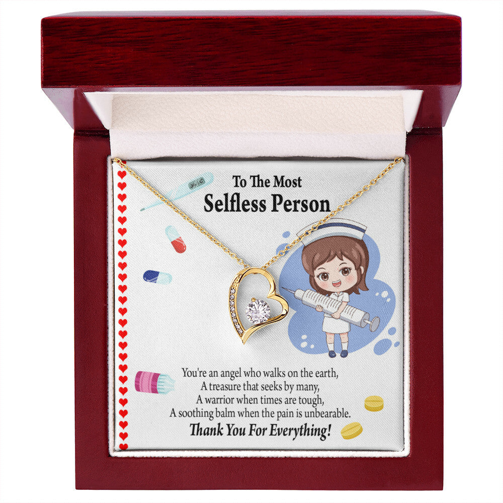 Thanks to Nurse Healthcare Medical Worker Nurse Appreciation Gift Forever Necklace w Message Card-Express Your Love Gifts